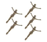 Alipis Lot de 5 Breloques Croix en Alliage Vintage pour Création de Bijoux, Flexibilité Créative et Usage Polyvalent, pour Fabrication de Bracelets et Colliers Chrétiens