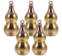 Alipis Lot De 5 Breloques De Gourde En Cuivre, Grand Modèle, Finition Colorée, Accessoires Diy Bijoux Pour Création Porte-clés, Décoration Artisanale, Présent Anniversaire, Loisirs Créatifs