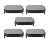 Alipis Lot de 5 Caches D'objectif Carrés pour Phares LED Hors-piste, Protection Plastique Noire 7,6 X 7,6 Cm, D'éblouissement pour Suv, Camions et Véhicules de Voyage en Extérieur