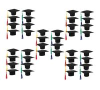 Alipis Lot De 5 Décorations De Bouteille De Remise De Diplôme Petit Chapeau pour Fournitures De Fête 8 Pièces X 5