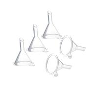 Alipis Lot De 5 Entonnoirs En Plastique Transparents 3,8 x 4,1 Cm Petit Entonnoir De Séparation De Liquide Léger Et Lisse Cuisine Et Maison Transfert Propre De Liquides Et Épices