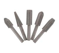 Alipis Lot de 5 Limes Rotatives en Acier Trempé Fraises à Graver Multifonctions pour Sculpture sur Bois et Métal Outil Rotatif Professionnel pour Meulage Gravure et Découpe Précise