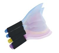 Alipis Lot de 5 Masques de Coiffure en Plastique pour Salon Protège-Visage Anti-Rayures pour Laque et Spray Cheveux Accessoire Visage Indispensable pour Soins Couleur Couleur Aléatoire