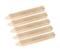 Alipis Lot de 5 Piquets de Jardin en Bois Multi-usages, Faciles à Planter pour Décorations de Jardin et Bordures Extérieures, pour Support et Clôture