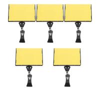 Alipis Lot de 5 Porte-Étiquettes à Clipser Transparents A7 Supports Réutilisables pour Étiquettes de Prix Adaptés aux Rayons de Supermarchés et Magasins Affichage Inscriptible pour et