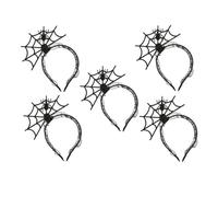 Alipis Lot de 5 Serrage-Têtes Araignée Halloween Bandeaux Légers en Toile D’Araignée Accessoires Coiffure pour Déguisement et Fête Costumée pour Cosplay et Festival