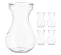 Alipis Lot de 5 vases en jacinthe en verre transparent pour forcer les bulbes de jacinthe, petits vases pour centres de table, vase décoratif pour décoration de table de mariage
