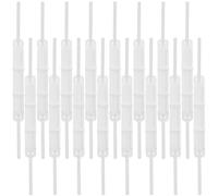 Alipis Lot de 50 Attaches Parisiennes en Plastique Blanc 2 Trous pour Documents Perforés, Pinces à Reliure pour Organiser Dossiers Bureau École Maison, Clips de Fixation Papier Pratiques
