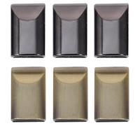 Alipis Lot de 50 Clips de Queue de Fermeture Éclair en Métal Butées de Fermeture Éclair Finition Bronze Antique et Noir Accessoires de Réparation pour Paquet Bandoulière Femme