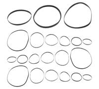 Alipis Lot de 50 Courroies en Caoutchouc 2 MM Plates 40-135 MM pour Enregistreur DVD Lecteur Cassette et Baladeur - Accessoires de Réparation et Remplacement pour Audio Portable