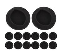 Alipis Lot de 50 Coussinets d'oreillette en Mousse Souple Ronde pour Casque téléphonique de Bureau (60 mm de diamètre), universels.