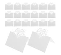 Alipis Lot de 50 marque-places de mariage : porte-places sur le thème des oiseaux d'amour - Panneaux de table de réception romantiques - Décors de table élégants pour dîners et événements