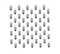 Alipis Lot de 50 Mini Ampoules E10 en Verre 1,5v 0,45w pour Expériences Électriques Scolaires, Design Spécial et Installation Facile pour Étudiants