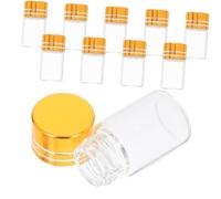 Alipis Lot de 50 Mini Bocaux en Verre - Bouteilles Sensorielles Vides pour Huiles Essentielles Et Voyage