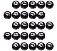 Alipis Lot de 50 Perles Acryliques Rondes Numéro 8 Noires Grosses Perles pour Fabrication de Bracelets et Colliers DIY Accessoires Breloques pour Bijoux Artisanaux Création de