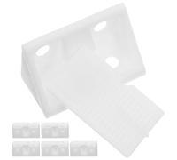 Alipis Lot de 50 Supports D'étagères en Plastique avec Équerres D'angle Renforcées 90° Épaissies, Fixation pour Meubles et Armoires, Usage Polyvalent pour Rangement et Installation