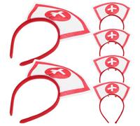 Alipis Lot de 6 Bandeaux D'halloween pour Femmes, Serrage-têtes Croix en Tissu Doux, Accessoires de Costume Infirmière Cosplay pour Fête D'halloween et Soirées à Thème
