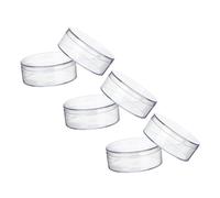 Alipis Lot de 6 Boîtes à Bonbons Rondes Transparentes en Ps avec Couvercle, 12 X 4 Cm, Organisateur Polyvalent pour Dragées, Bijoux et Petits Objets, pour Mariage et Décoration de Fête