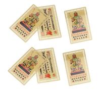 Alipis Lot De 6 Cartes Amulettes Tai Sui AnnéE du Cheval 2026 Carte De Protection Feng Shui DéCoration Traditionnelle Chinoise Cadeau Festif Symbole De ProspéRité