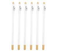 Alipis Lot de 6 crayons à sourcils en bois avec taille-crayon intégré, eyeliner fin pour hommes et femmes, de barbier pour la ligne des cheveux et la barbe