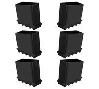 Alipis Lot de 6 Embouts de Pieds D’Échelle en Caoutchouc Antidérapants Protection Isolante Noire 25X5 CM Accessoires de Sécurité pour Échelles de Chantier et Escabeaux Patins