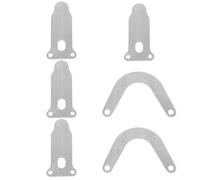 Alipis Lot de 6 Plaques de Soupape de Languette U et V en Métal pour Compresseur D’Air Silencieux Pièces et Accessoires pour Compresseur Embase de Culasse Joint de Culasse de