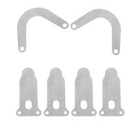 Alipis Lot de 6 Plaques de Soupape Silencieuses en Acier Inoxydable pour Compresseur D’Air Kit de Clapets à Languette U et V Accessoires pour Compresseur Pneumatique Régulation