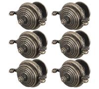 Alipis Lot de 6 Poignées Décoratives en Alliage de Zinc Forme Nuages Amulette, Installation Facile, Universelles pour Salons et Bureaux, Style Vintage Élégant