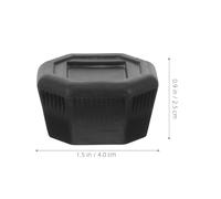 Alipis Lot de 6 Set de Embouts de Manche de Raquette de Tennis en Plastique Noir Antidérapants Revêtement Inférieur Protecteur pour Poignée Accessoire de Remplacement pour Usage