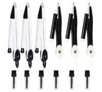 Alipis Lot de 6 sets de Compas à Dessin en Métal Portables pour Étudiants Boussole Mathématiques de Rangement Outils de Dessin Précis et Ajustables Kit Scolaire Couleur