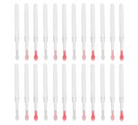 Alipis Lot de 60 Applicateurs à Lèvres en Silicone avec Capuchon Pinceaux de Maquillage Réutilisables pour Rouge à Lèvres Gloss Tailles Compactes Couleurs Blanc Rose et Rouge pour