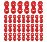 Alipis Lot de 60 Clips de Maintien de Câble en Plastique Rouge pour Vélo Attaches S pour Câbles de Freins et Dérailleurs Compatibles VTT et Vélo de Route Gestion Optimisée et Vitesse