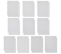 Alipis Lot de 6000 Autocollants Ronds Numérotés 0-9 Chiffres Noirs sur Fond Blanc Papier Autocollant 2 Feuilles de Chaque Numéro Étiquettes Adhésives pour Classement et Organisation