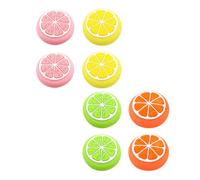 Alipis Lot de 8 Capuchons de Joystick en Silicone Citron Multicolores, Housse de Joystick Antidérapante et Résistante à L’Usure, Poignée de Pouce Protectrice pour Couleur Aléatoire