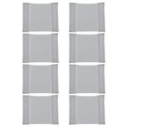 Alipis Lot de 8 Set de Séparateurs Rembourrés Gris 14,5 X 11,5 Cm pour Paquet Photo, Inserts Universels Amortisseurs, Organiseur Étui Appareil Photo, Compartiments Modulables