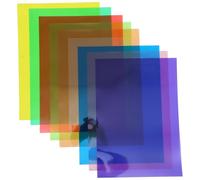 Alipis Lot de 9 Feuilles de Papier Cellophane Multicolore A3 Transparentes en PVC pour Emballage Présent et Loisirs Créatifs Film Cellophane Coloré Résistant pour Bricolage et