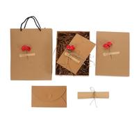 Alipis Lot de Papiers à Lettres Rouges Enveloppes pour Saint-Valentin Ensemble 1 Lot de Fournitures de Papeterie Romantique Papier à Écrire Lisse pour Lettres D’Amour et Correspondance