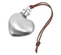 Alipis Love Pendentif Kettle faux flacon de vin avec deux tasses bouteille de whisky gourde cafe verres gourde de sport porte-bouteille de camping flacon de vin en acier inoxydable Silver
