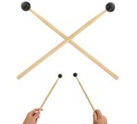 Alipis Maillet de Percussion Noir 32 Cm, Baguette de Batterie Pratique en Bois, Accessoire pour Instruments de Musique, Baguette de Tambour à Languette pour Scène et Entraînement