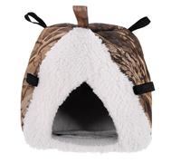 Alipis Maison de Hamster en Coton Épais, Doublure Moelleuse, Suspendue | Abri pour Petits Animaux, Usage pour Furets et Cochons D’inde, sans Odeur, Couchage Sûr