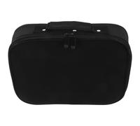 Alipis Mallette à Outils de Coiffure de Coiffeur Noire en Tissu Solide, Paquet de Rangement Portable pour Ciseaux, Peignes et Tondeuse Électrique, pour Coiffeurs Mobiles, 29X28X8 CM