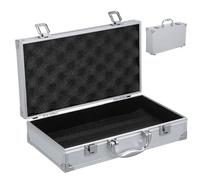 Alipis Mallette à Outils en Alliage D’Aluminium 30X17X76 CM Boîte Multifonctionnelle Blanche Mallette Rigide Légère Poignée Renforcée Rangement pour Remède Outils et Cosmétiques