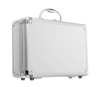 Alipis Mallette Multifonction en Alliage D’Aluminium Petite Taille Serrure à Clé Valise Rigide Légère et Robuste pour Rangement Outils Maquillage et Accessoires Transport