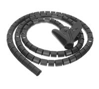 Alipis Manchon de Câble Spiralé Flexible 15 Mètre en Polypropylène Noir Enrouleur de Fil pour Organisation de Câbles et Protection L’Usure pour Bureau et Maison