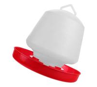 Alipis Mangeoire en Auge pour Volailles en Plastique Blanc Installation Pratique et Structure Stable, Design Créatif pour Alimentation Extérieure des Pigeons et Volailles