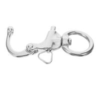 Alipis Manille à Ressort en Acier Inoxydable 316 Mousqueton Pivotant Rond 25X76 MM Clip à Dégagement Rapide Léger et Compact pour Activités Plein Air Randonnée et Plongée