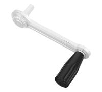 Alipis Manivelle de fenêtre hexagonale en plastique et fer avec compatibilité universelle, performance fiable pour la maison et l'usage commercial, barre rotative argentée