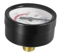 Alipis Manomètre de Compresseur D'air 1/4 Vertical en Fer et Plastique pour Surveillance Précise Pression, Accessoire Pratique pour Compresseur sans Huile