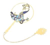 Alipis Marque-Page en Métal Cuivre de Paon Rétro Décor Artistique Ajouré Léger et Compact Accessoire Élégant pour Lecture et Présent pour Étudiants et Amateurs de Livres