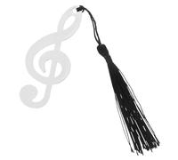 Alipis Marque-page Musical en Acier Inoxydable avec Pompon, Design Ajouré de Note de Musique, Marque-page Rétro et Original, Accessoire de Lecture Pratique et Présent pour Amateurs